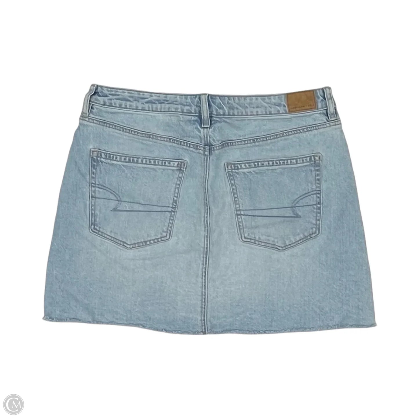 Skirt Mini & Short By American Eagle In Blue Denim, Size: 14