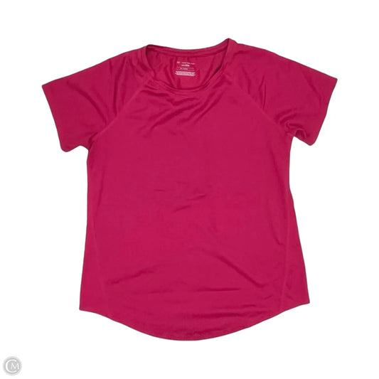 Athletic Top Short Sleeve By Tek Gear In Pink, Size: M