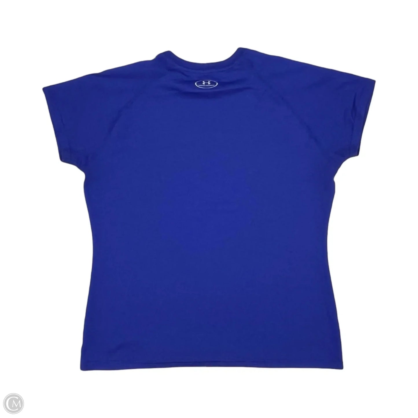 Athletic Top Short Sleeve By Under Armour In Blue, Size: L