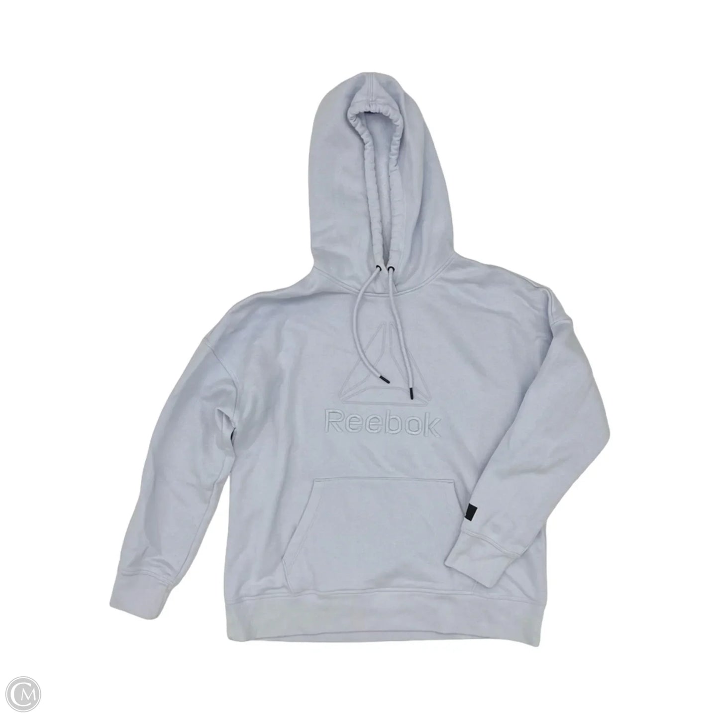 Athletic Sweatshirt Hoodie By Reebok In Blue, Size: L