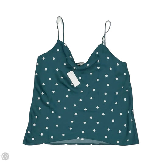 Blouse Sleeveless By Loft In Polkadot Pattern, Size: M