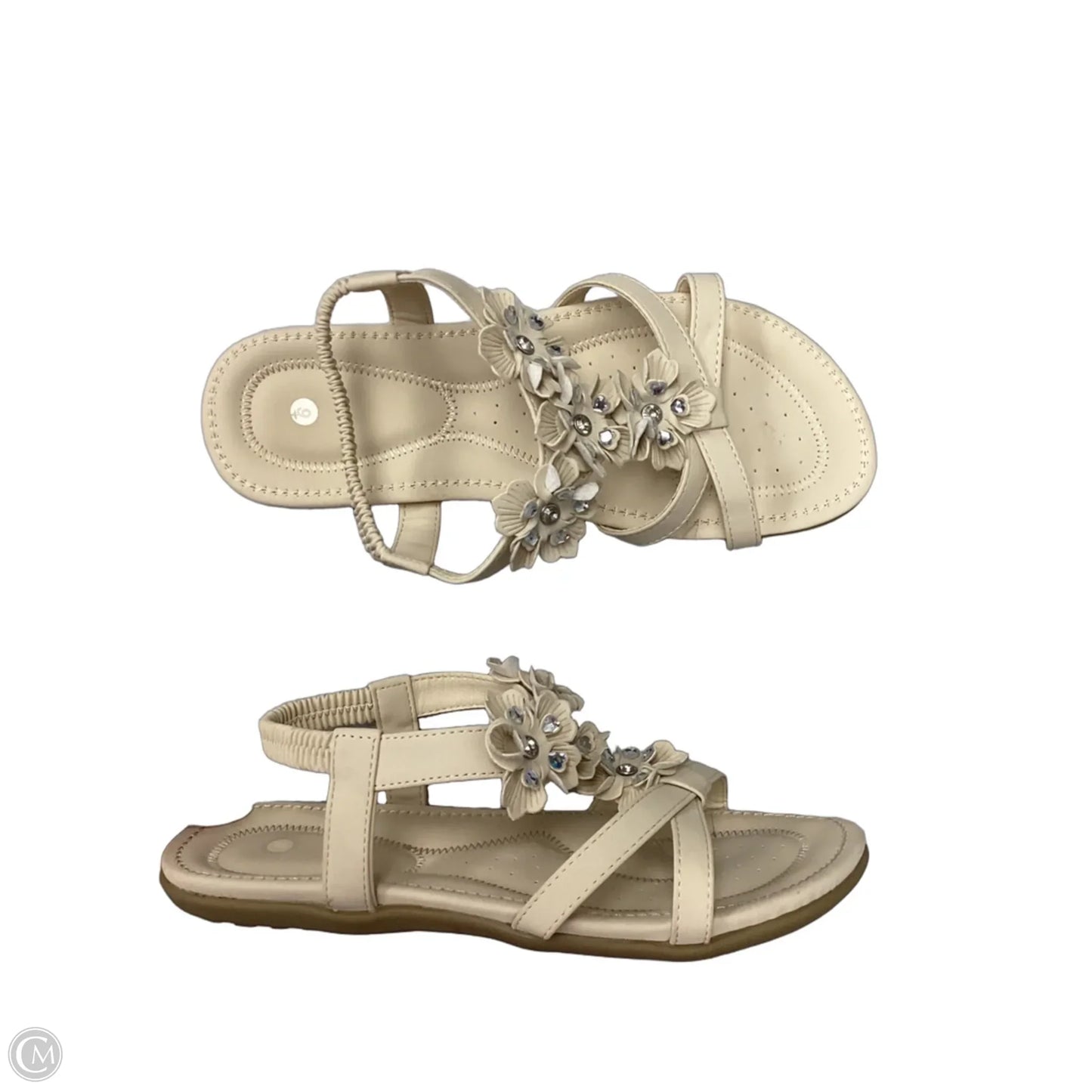 Sandals Flats By Cmf In Tan, Size: 9