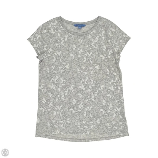 Top Short Sleeve By Simply Vera In Grey, Size: M