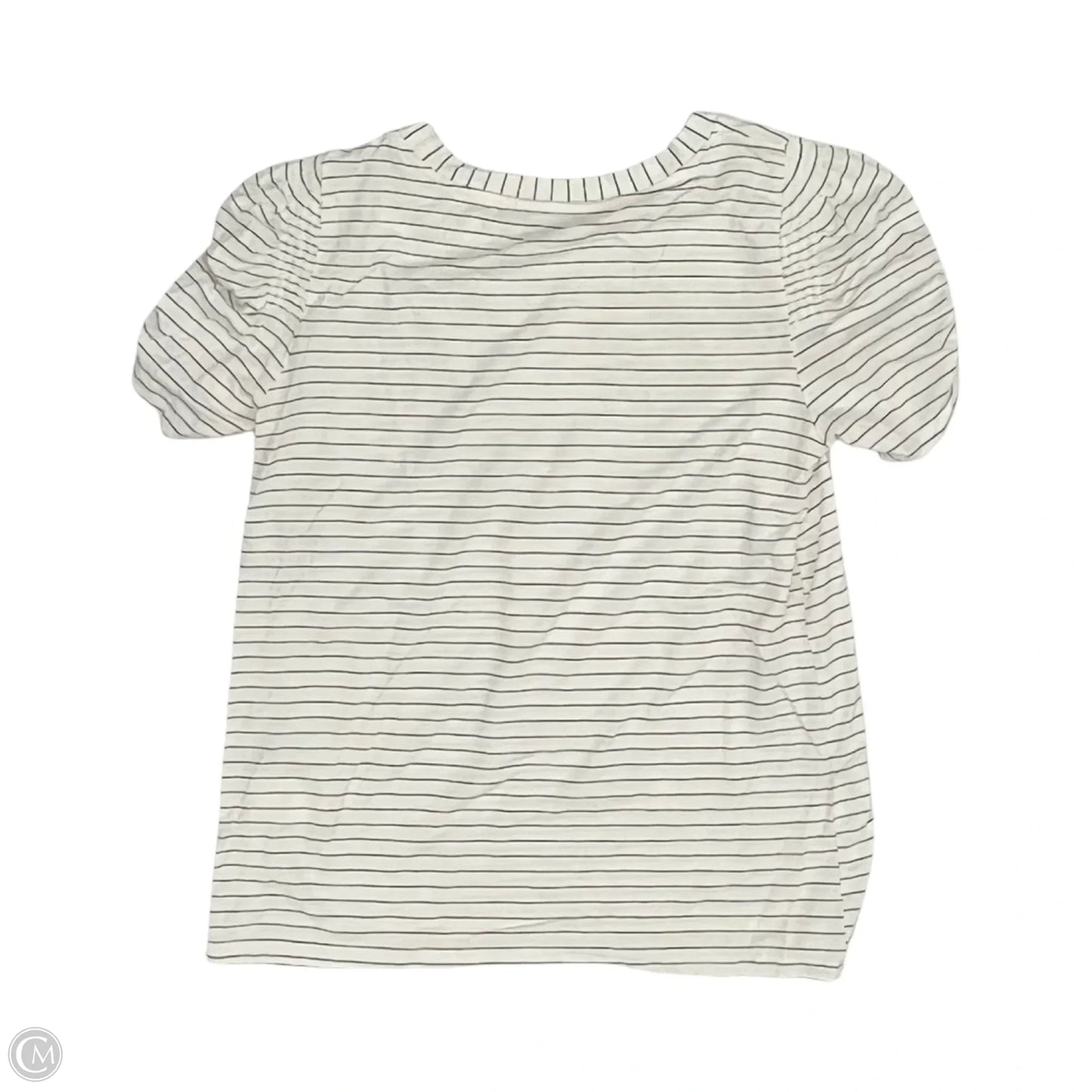 Top Short Sleeve By Modern Works In Black & Cream, Size: S