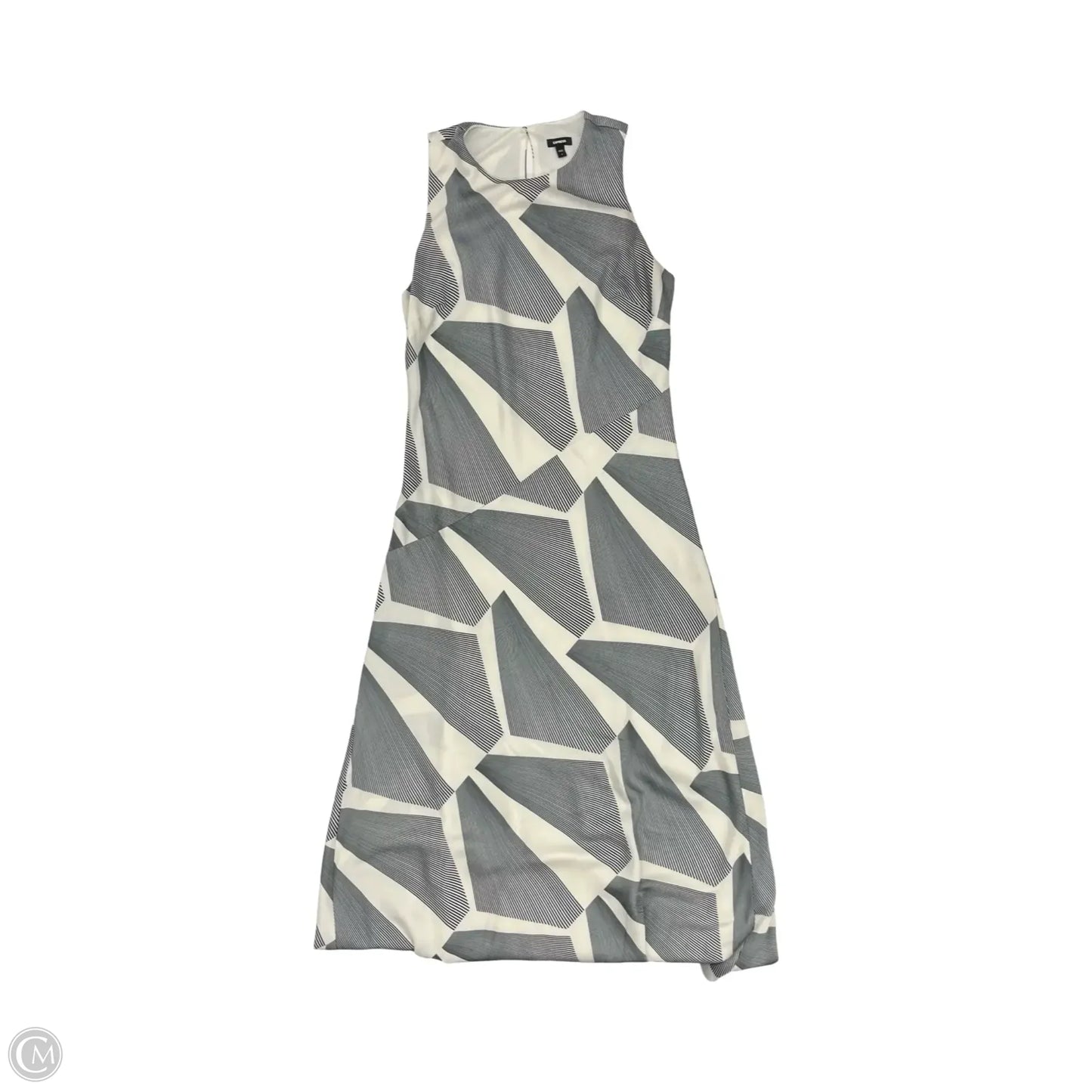 Dress Party Long By Express In Black & Cream, Size: S