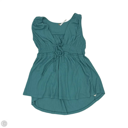 Blouse Sleeveless By Free People In Green, Size: S
