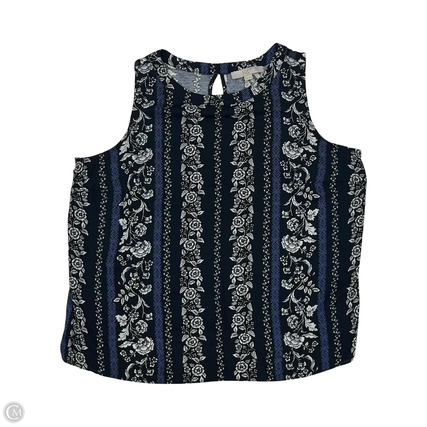 Blouse Sleeveless By Loft In Floral Print, Size: Xl