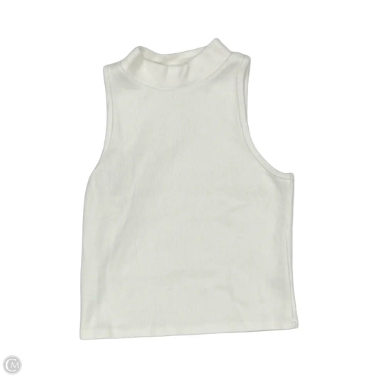 Top Sleeveless By A New Day In Cream, Size: M