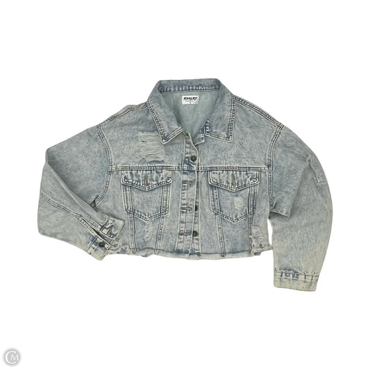 Jacket Denim By Clothes Mentor In Blue Denim, Size: M