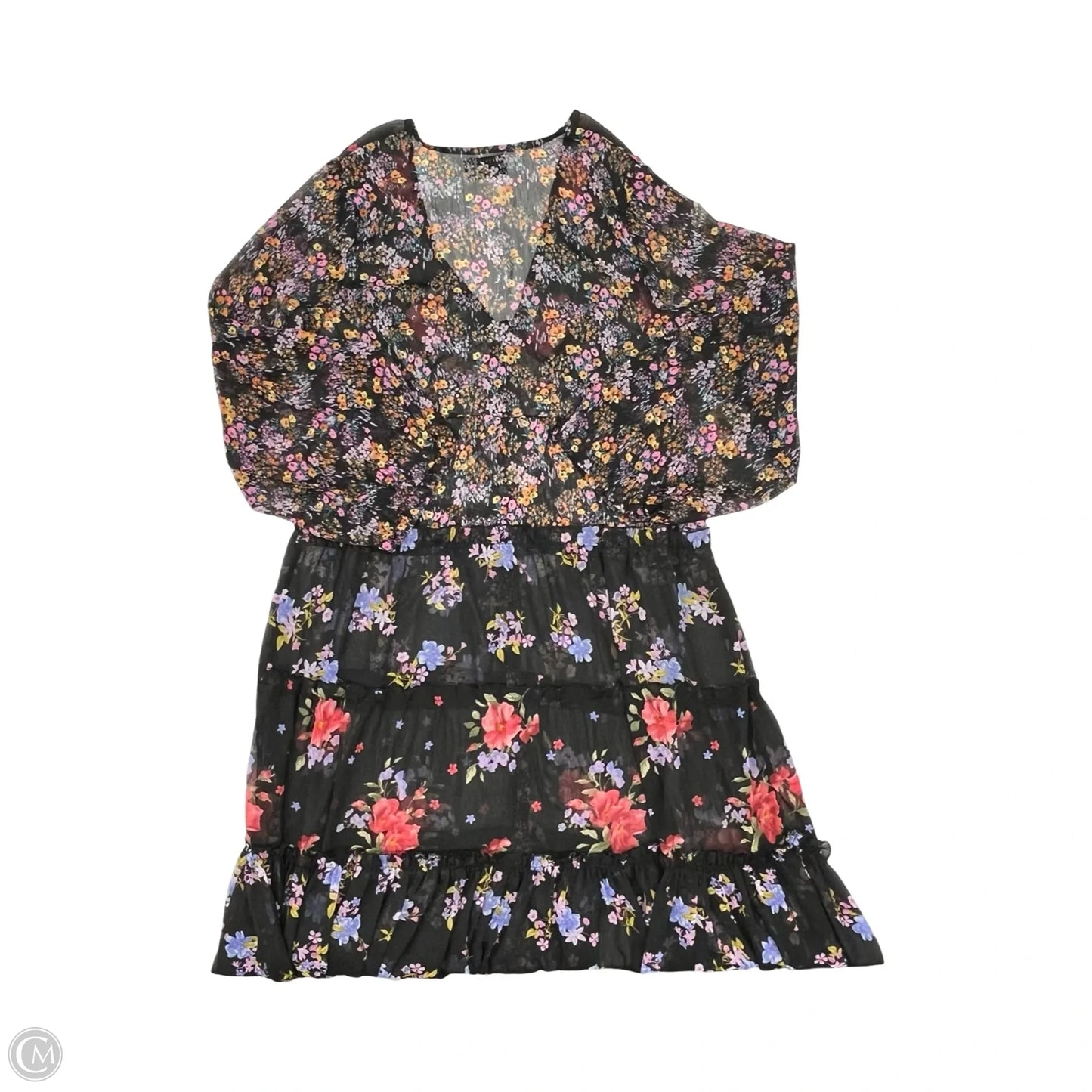 Dress Party Long By Asos In Floral Print, Size: L