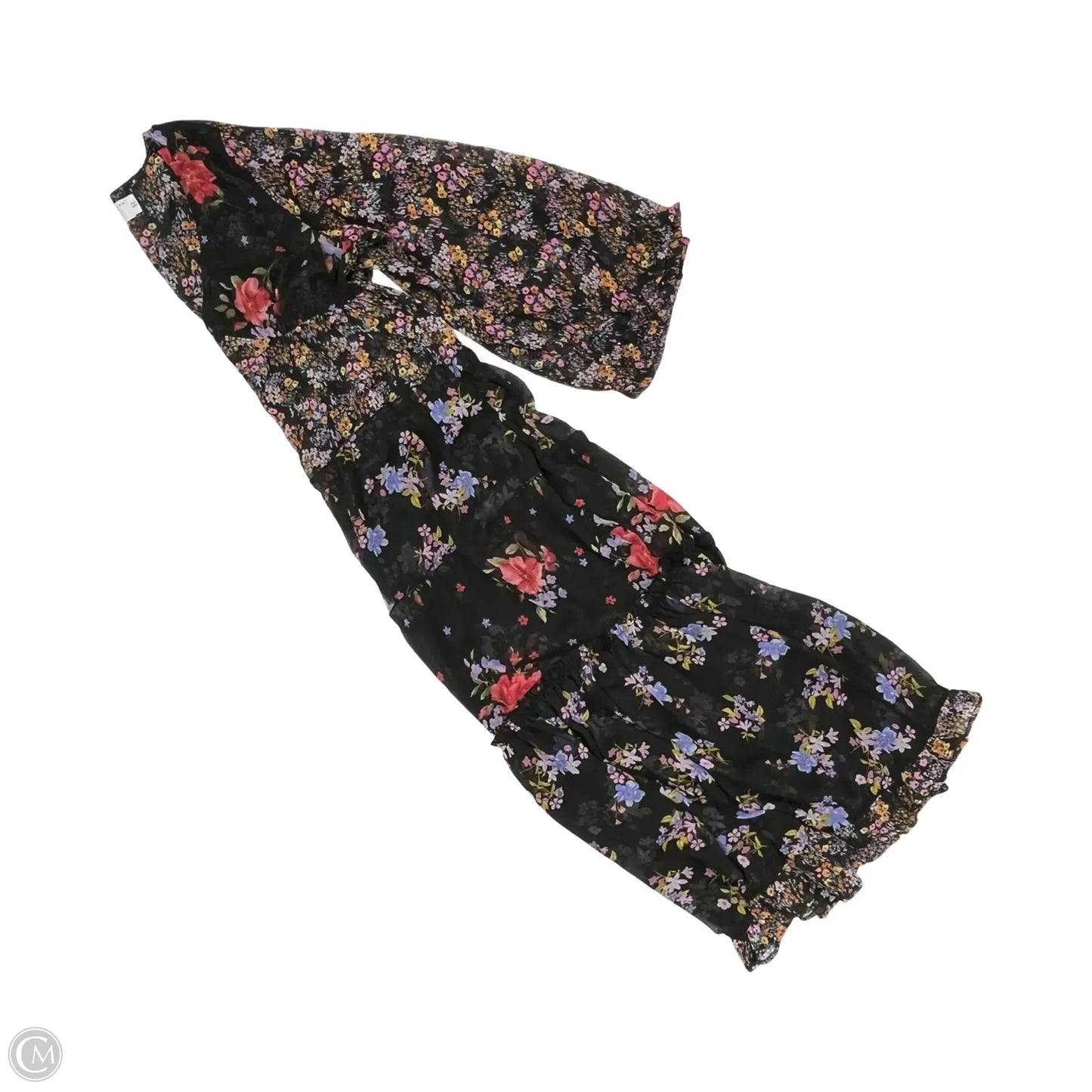 Dress Party Long By Asos In Floral Print, Size: L