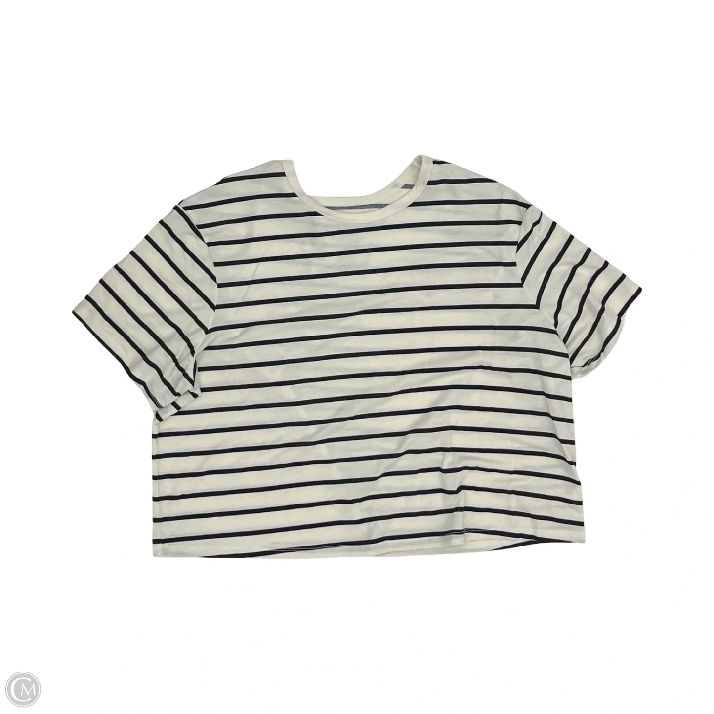 Top Short Sleeve By All In Motion In Black & White, Size: Xl