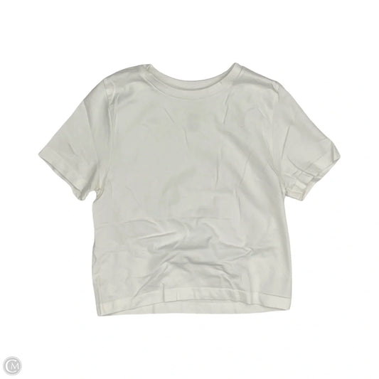Top Short Sleeve By A New Day In White, Size: L