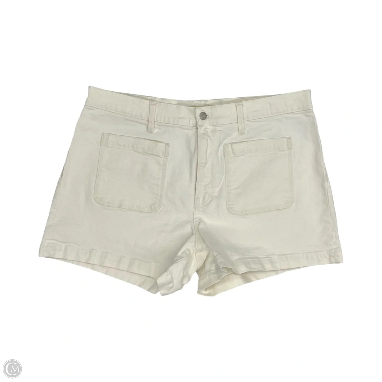Shorts By Madewell In Cream Denim, Size: 16
