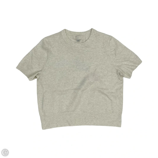 Sweater Short Sleeve By A New Day In Cream, Size: L
