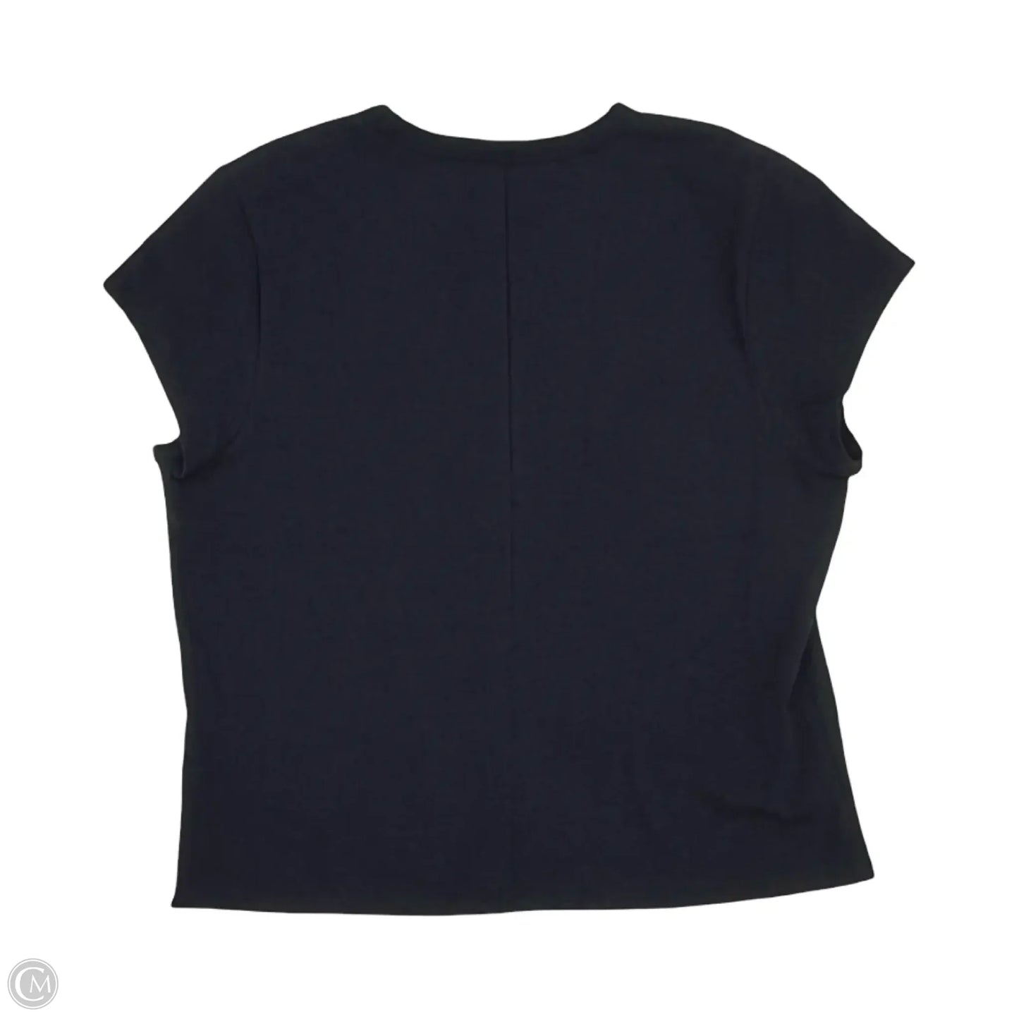 Top Short Sleeve By Free Assembly In Navy, Size: Xxl