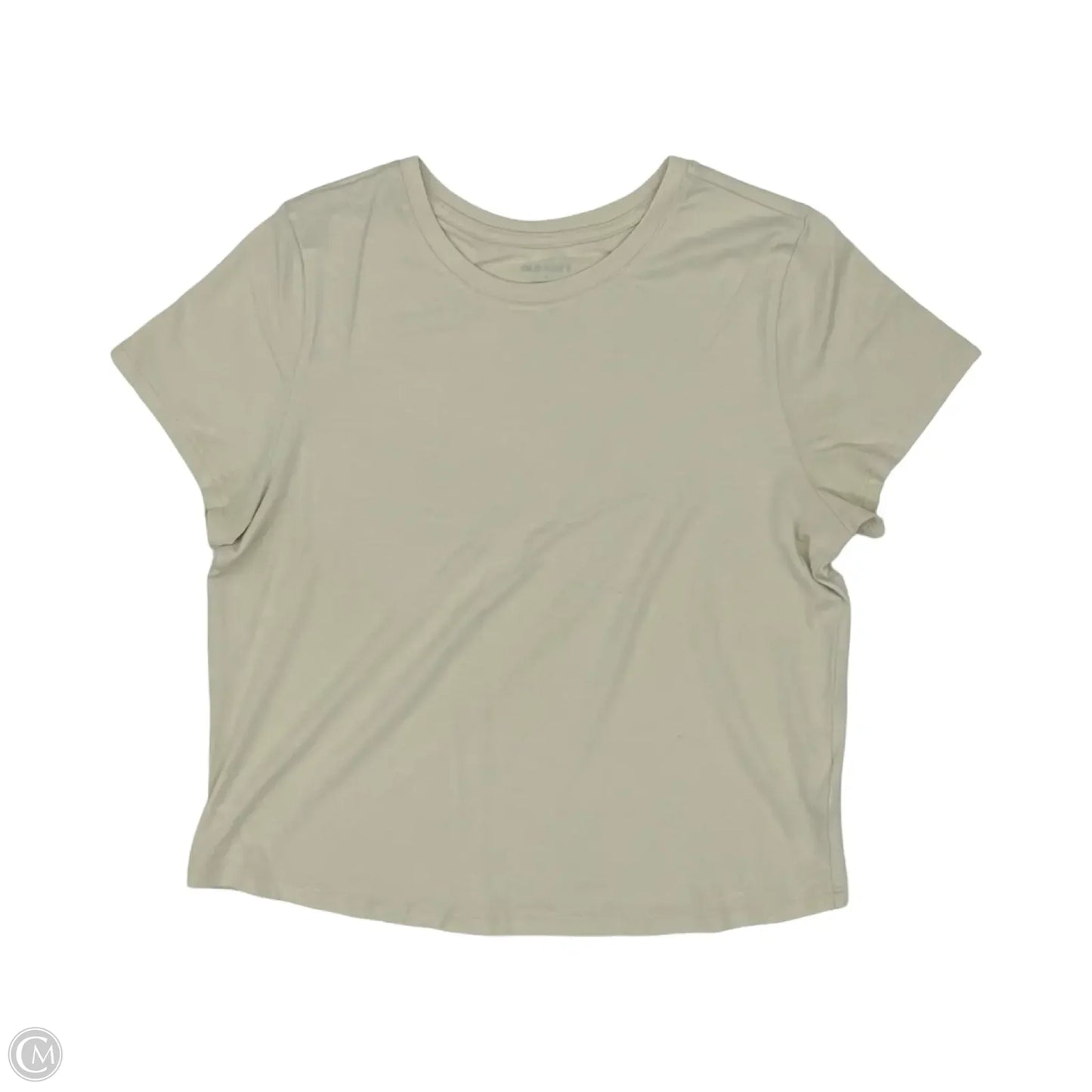 Top Short Sleeve By Old Navy In Tan, Size: L