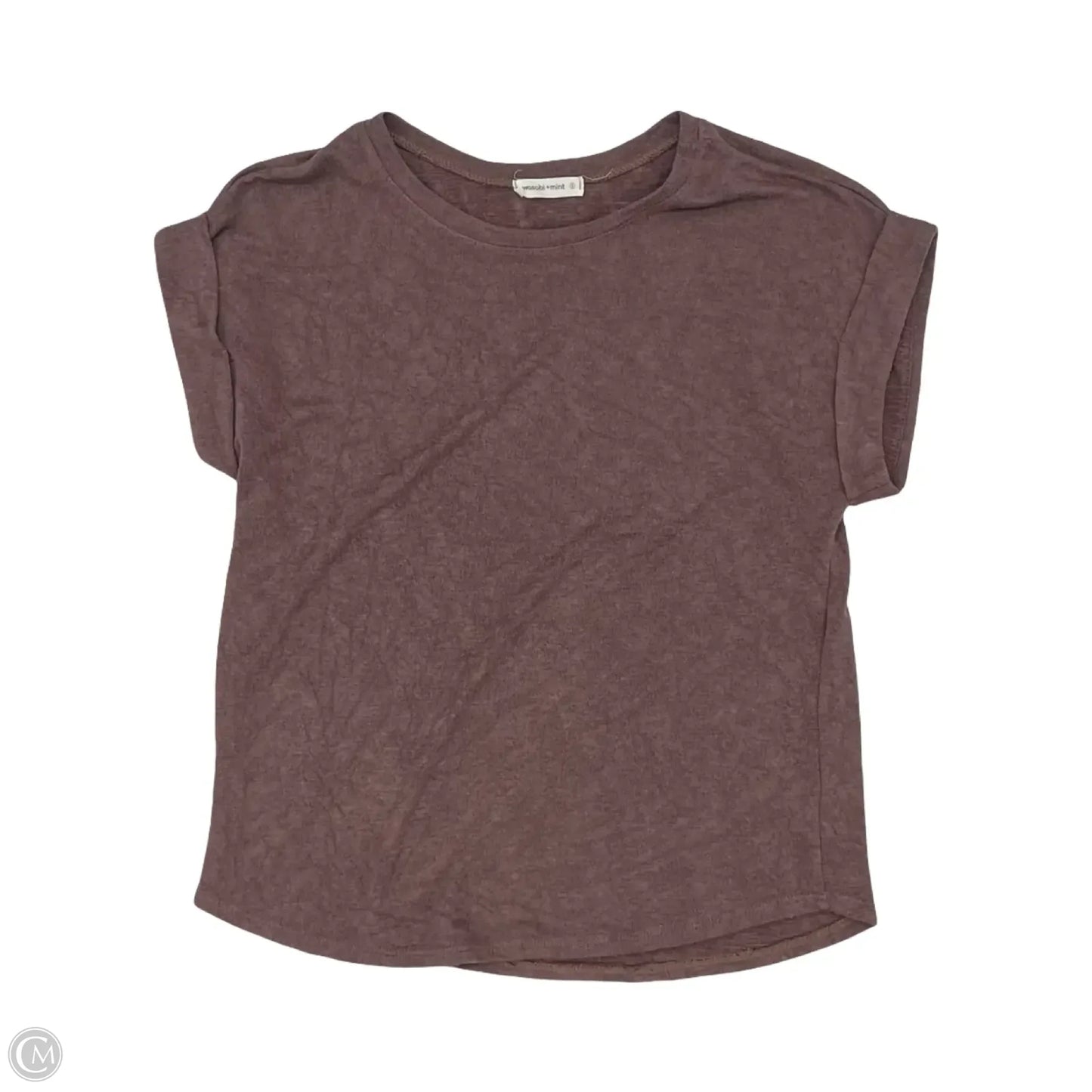 Top Short Sleeve By Clothes Mentor In Brown, Size: S