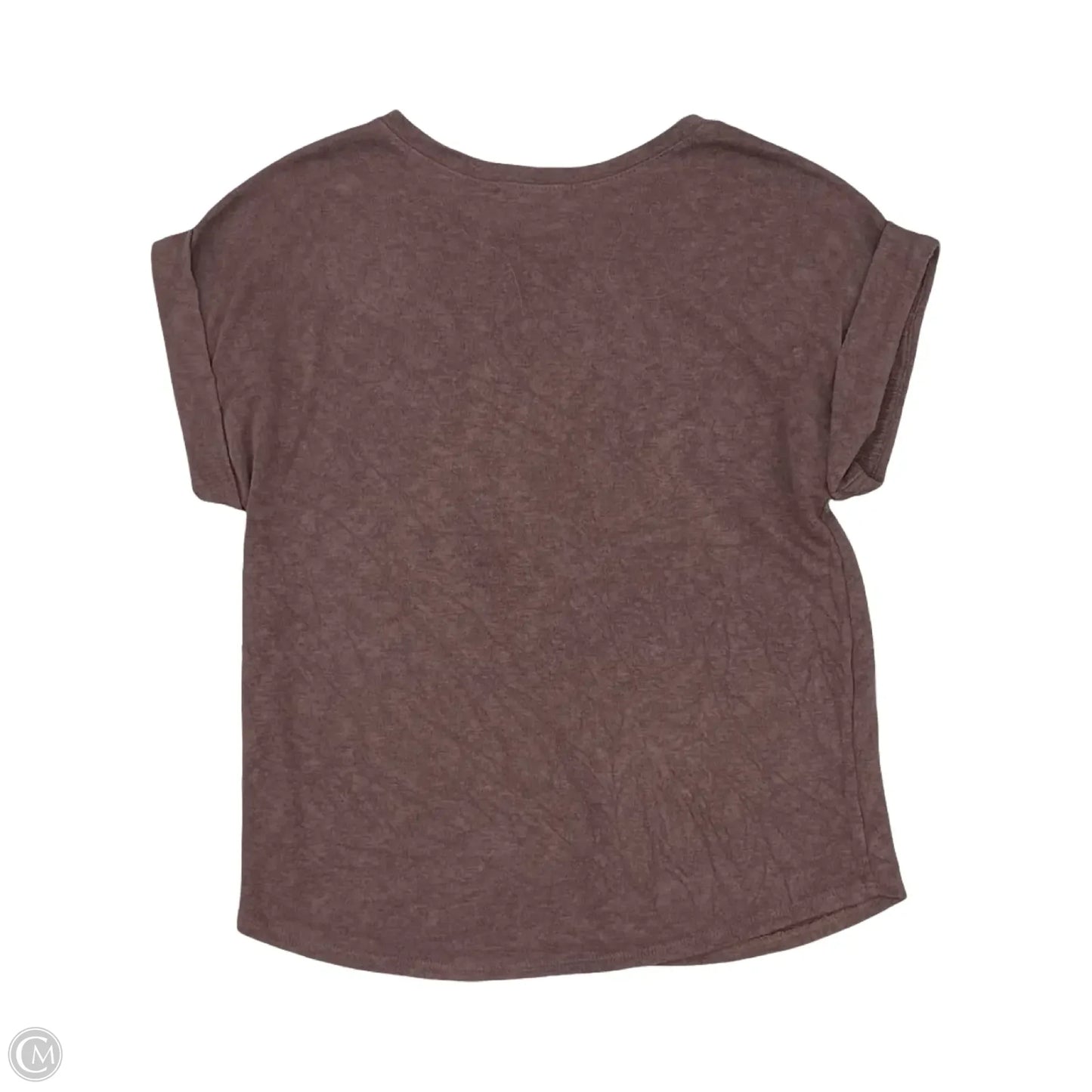 Top Short Sleeve By Clothes Mentor In Brown, Size: S