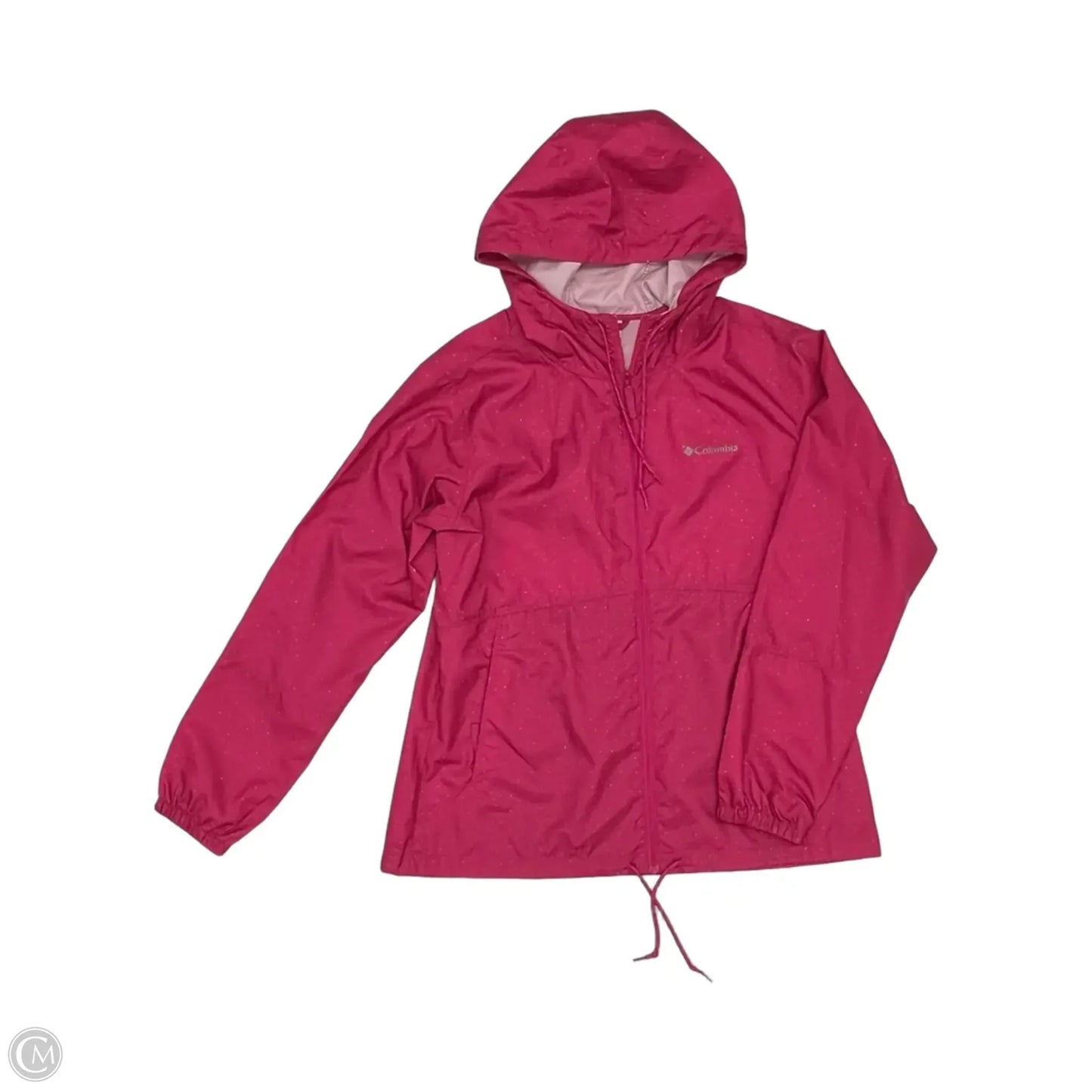 Jacket Windbreaker By Columbia In Polkadot Pattern, Size: L