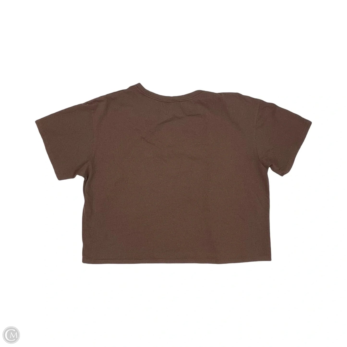 Top Short Sleeve By Cider In Brown, Size: 3x