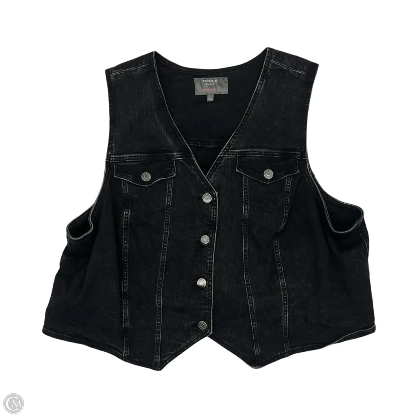 Vest Other By Torrid In Black Denim, Size: 4x