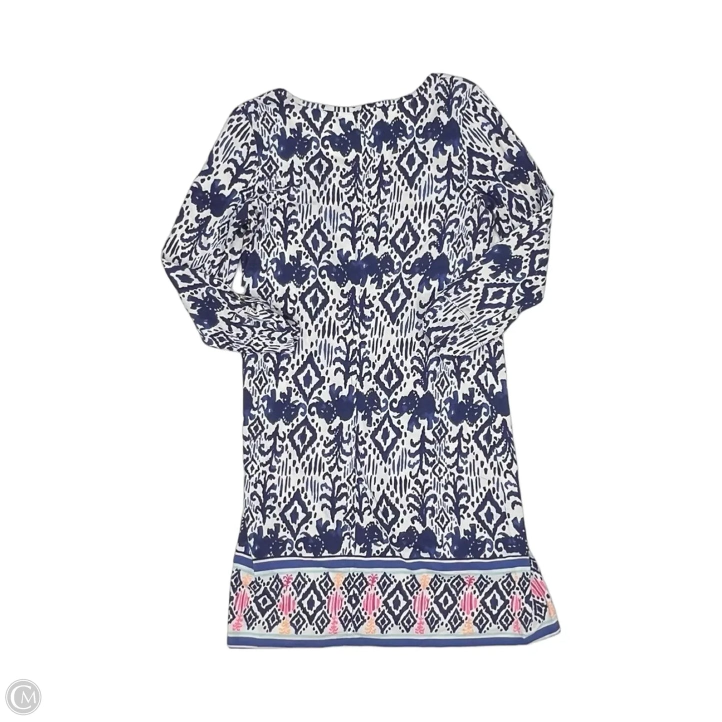 Dress Designer By Lilly Pulitzer In Blue & White, Size: S
