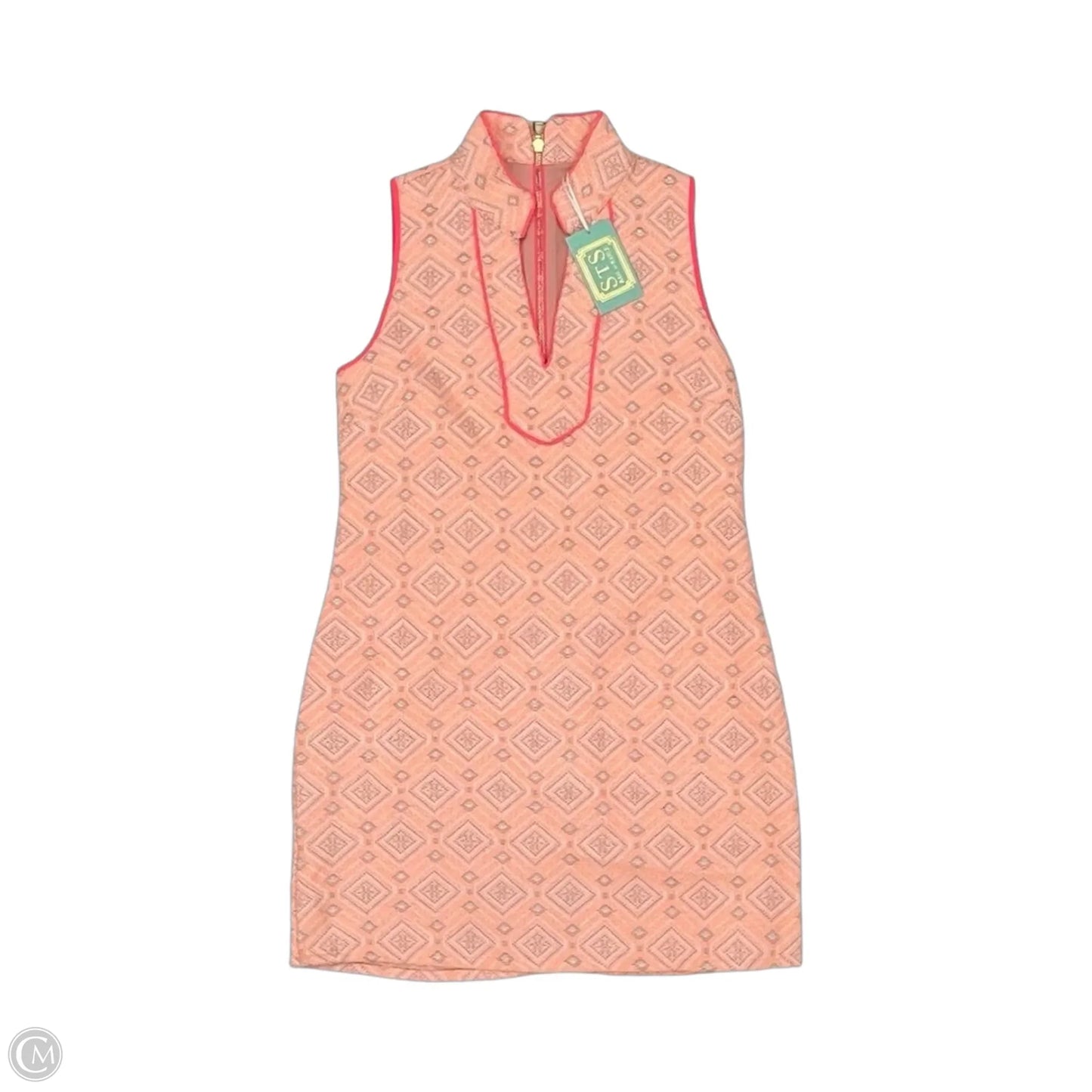 Dress Party Short By Sail To Sable In Orange & White, Size: M