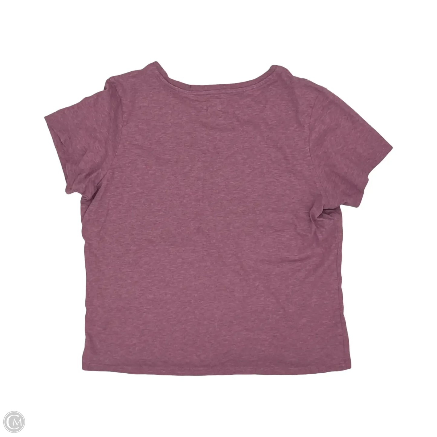 Top Short Sleeve By Pact In Purple, Size: L