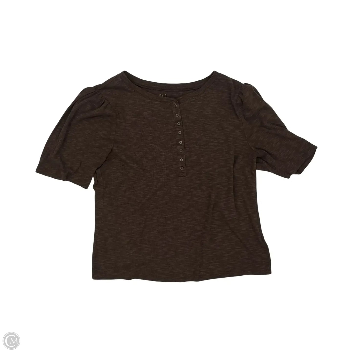 Top Short Sleeve By Gap In Brown, Size: Xl
