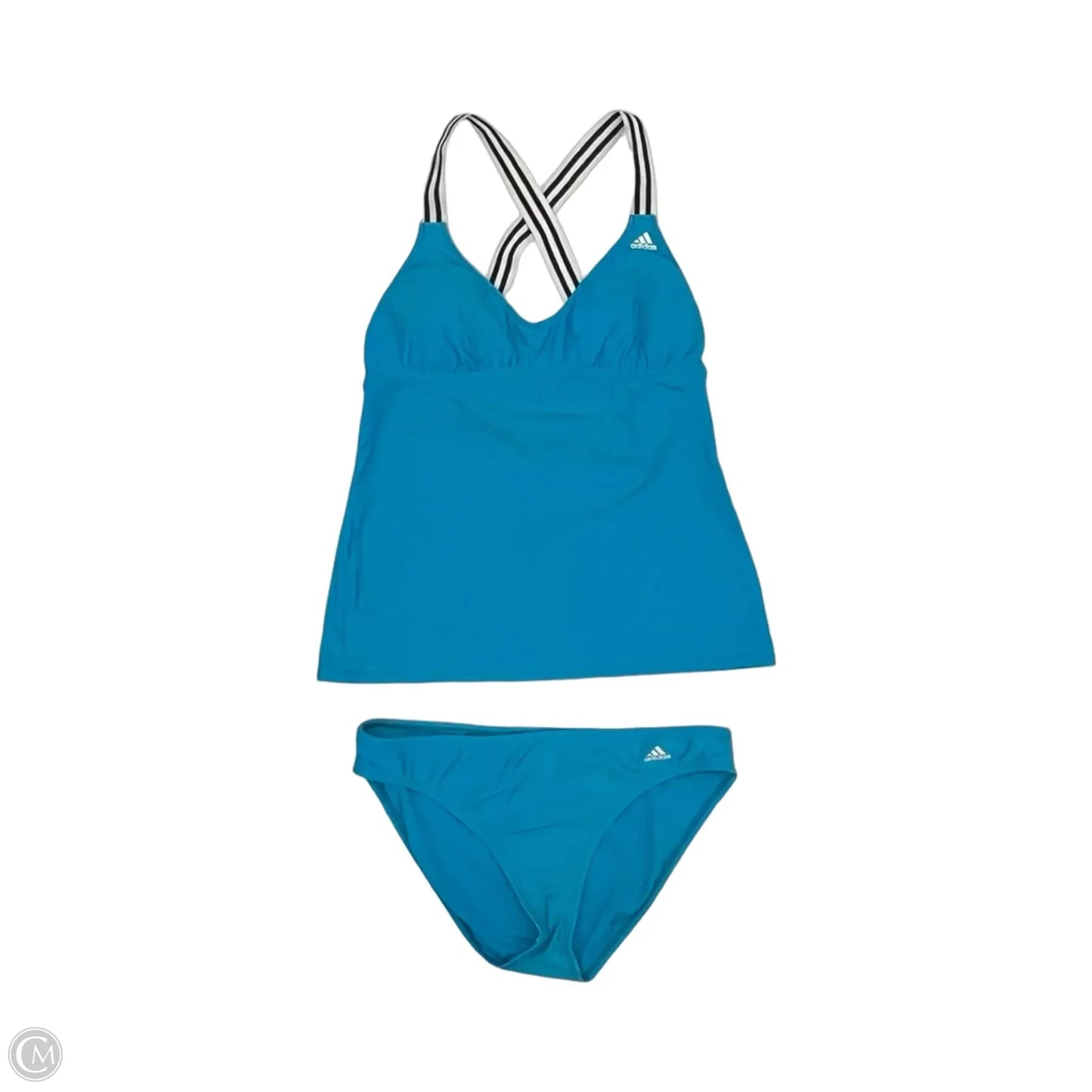 Swimsuit 2pc By Adidas In Blue, Size: L