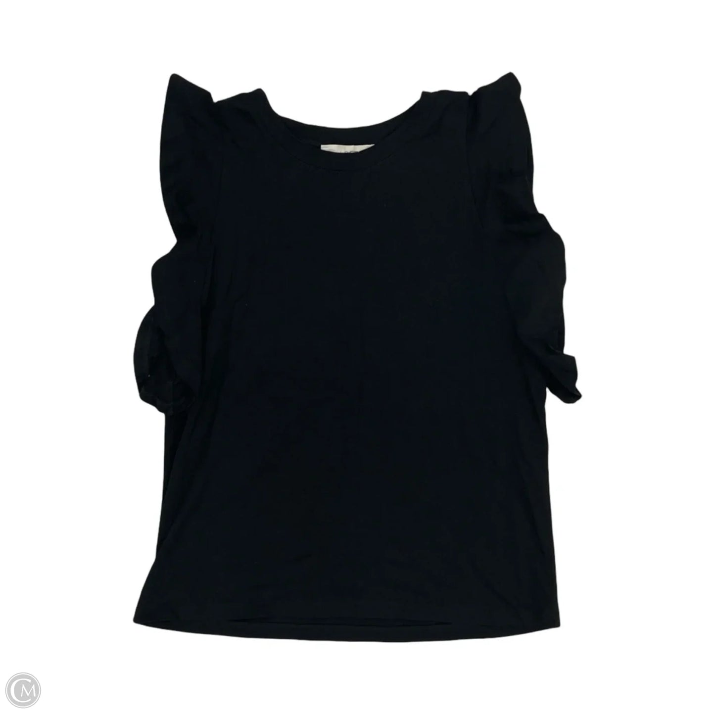 Top Short Sleeve By Loft In Black, Size: M