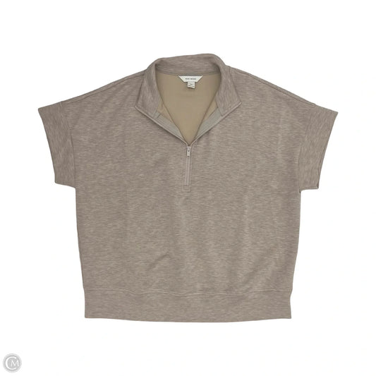 Top Short Sleeve By Rae Mode In Brown, Size: 1x