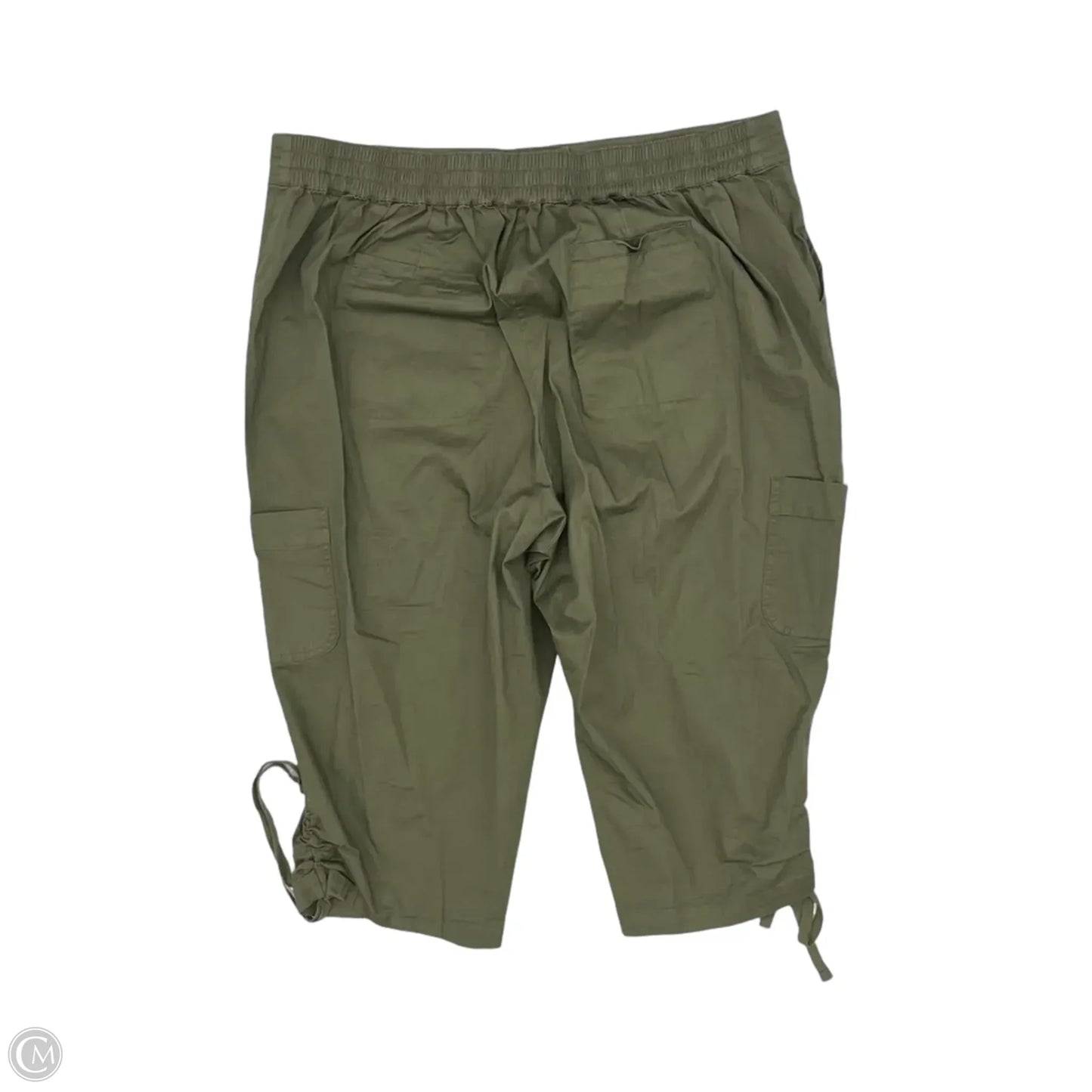 Pants Cropped By Cato In Green, Size: 20