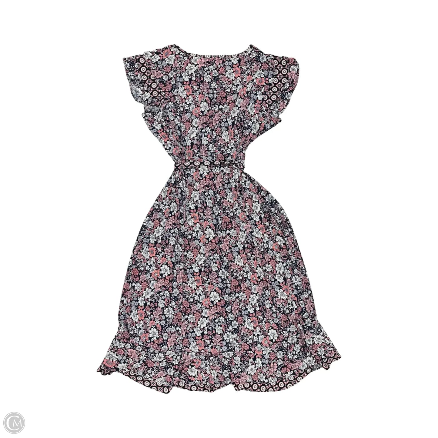 Dress Party Midi By Perceptions In Floral Print, Size: Xl