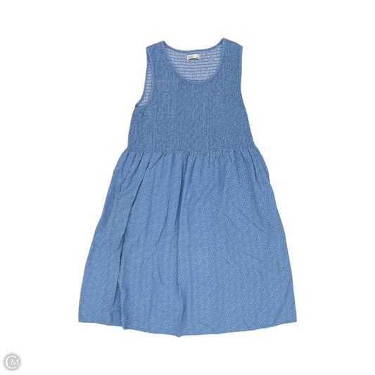 Dress Casual Midi By Croft And Barrow In Blue & Cream, Size: Xxl