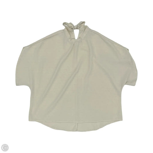 Blouse Short Sleeve By Cmf In Tan, Size: Xl