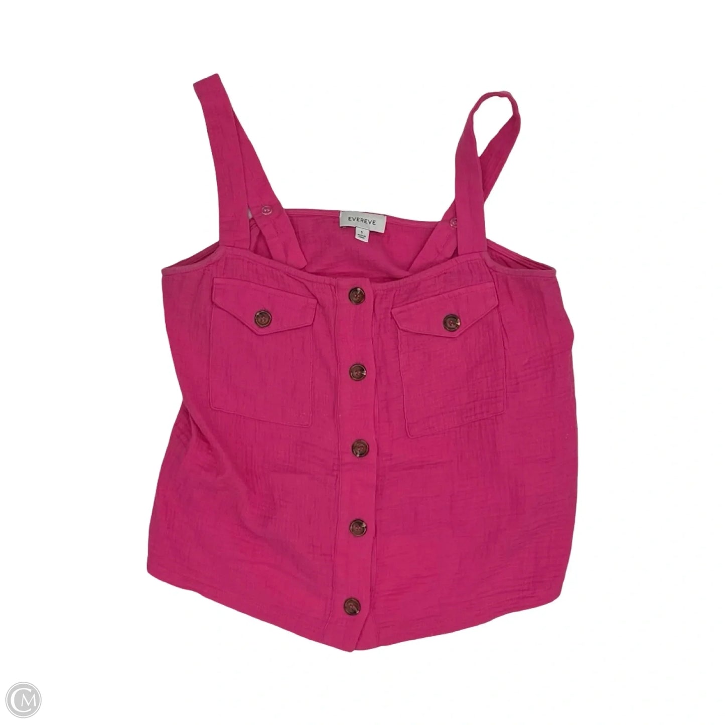 Blouse Sleeveless By Evereve In Pink, Size: S