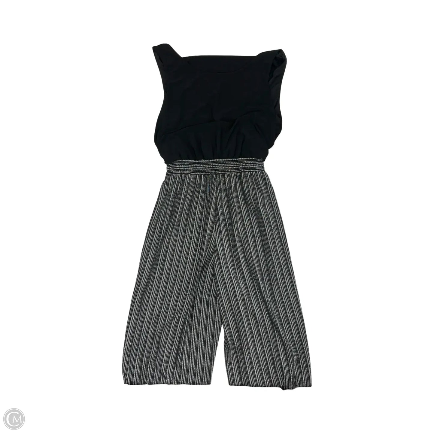 Jumpsuit By Emma And Michele In Black & Silver, Size: Xl