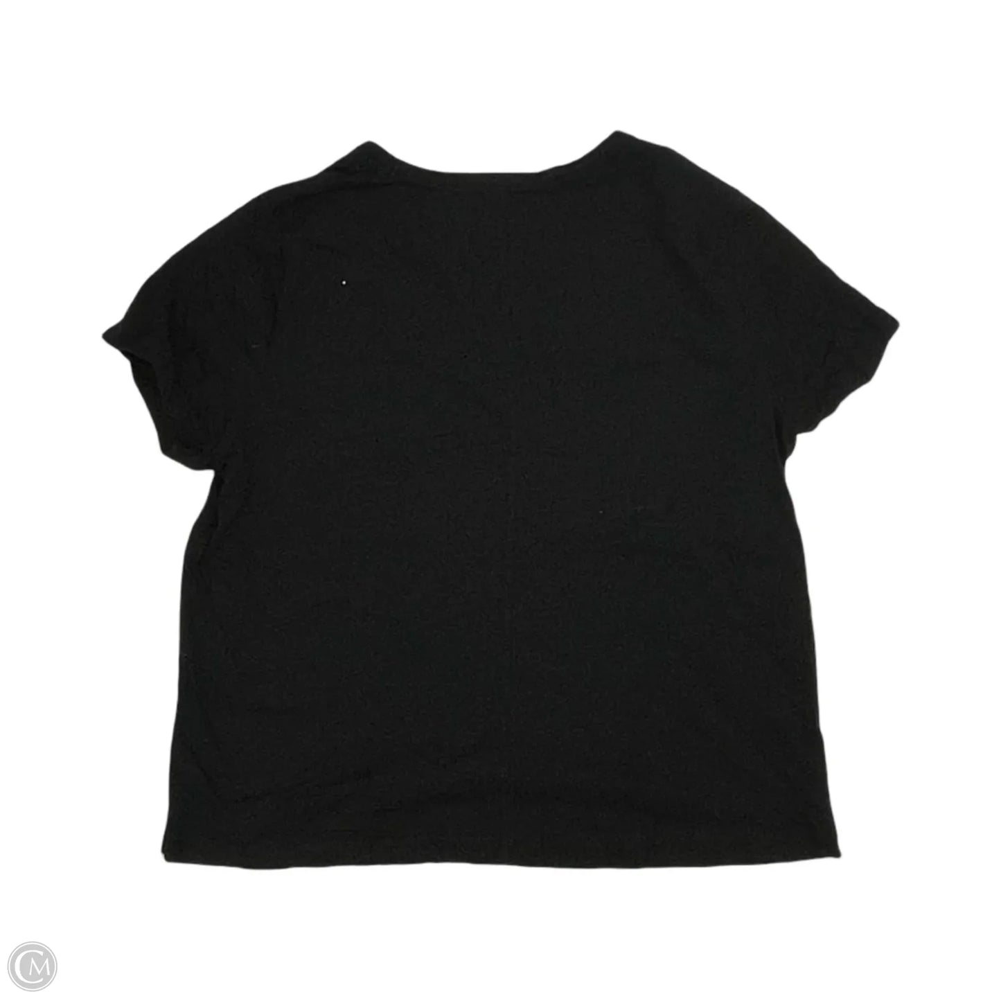 Top Short Sleeve By Loft In Black, Size: Xl