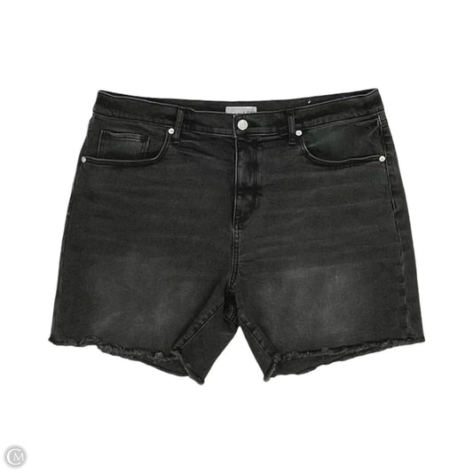 Shorts By Loft In Black Denim, Size: 14