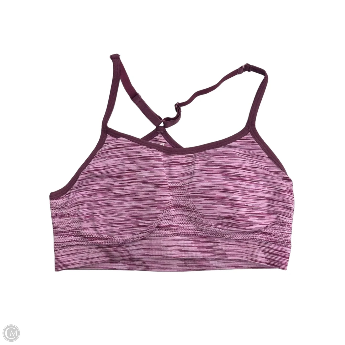 Athletic Bra By Everlast In Purple, Size: L