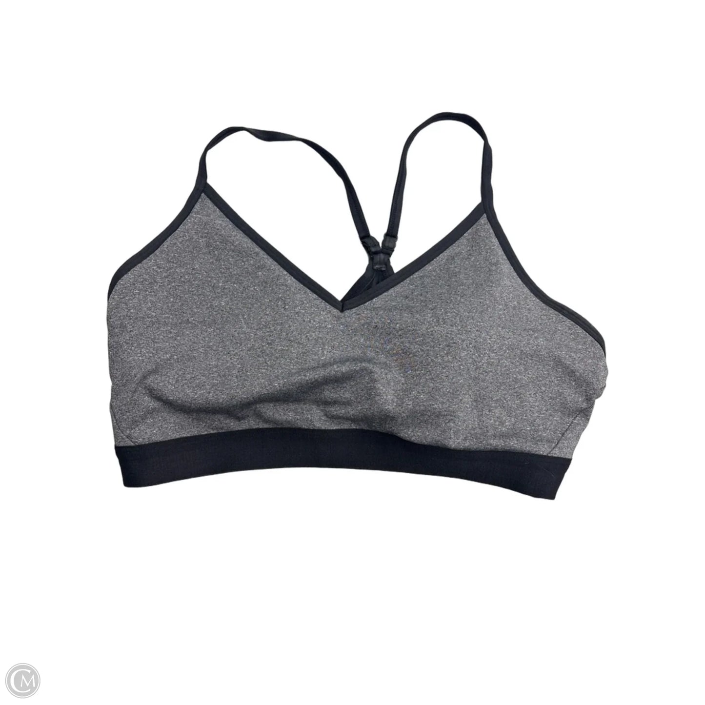 Athletic Bra By Athletic Works In Black & Grey, Size: Xl