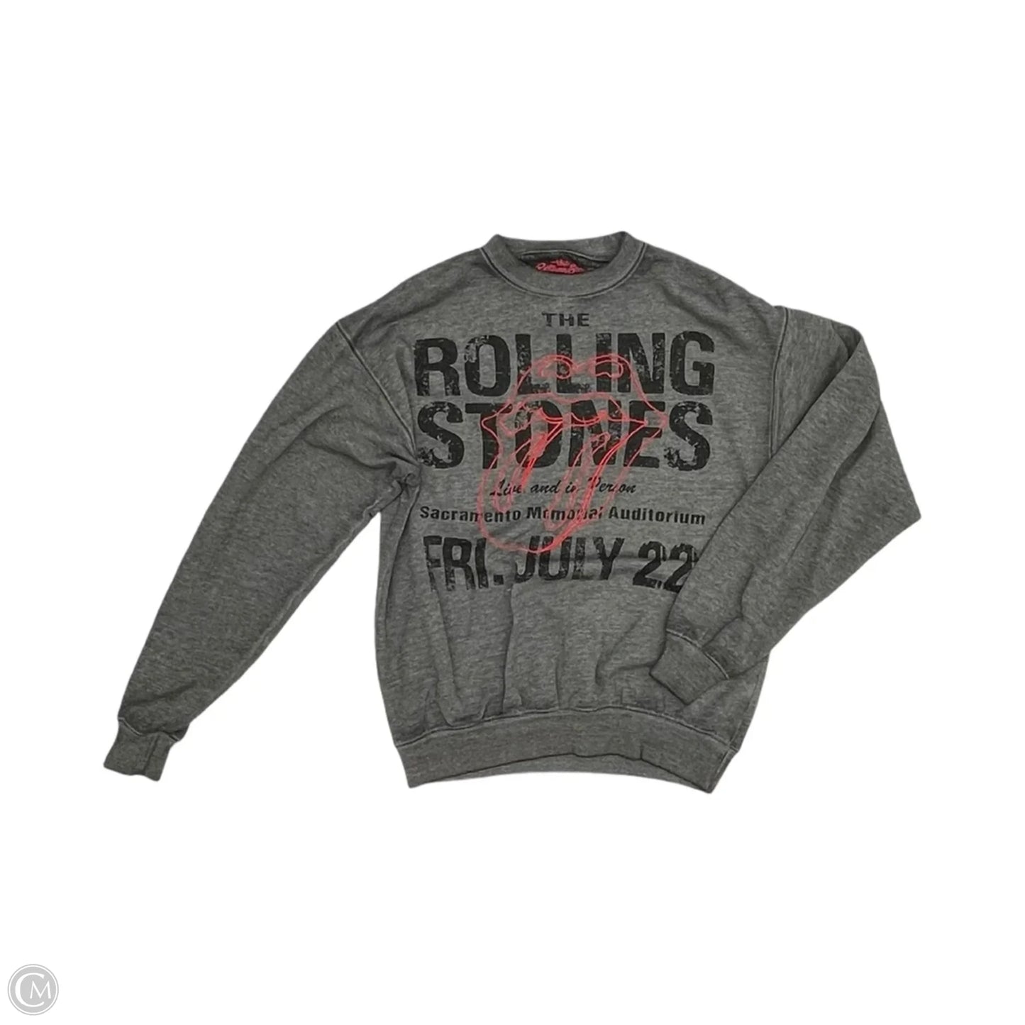 Sweatshirt Crewneck By Clothes Mentor In Grey, Size: Xs