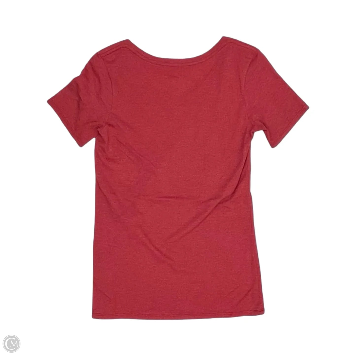 Athletic Top Short Sleeve By Nike In Red, Size: S