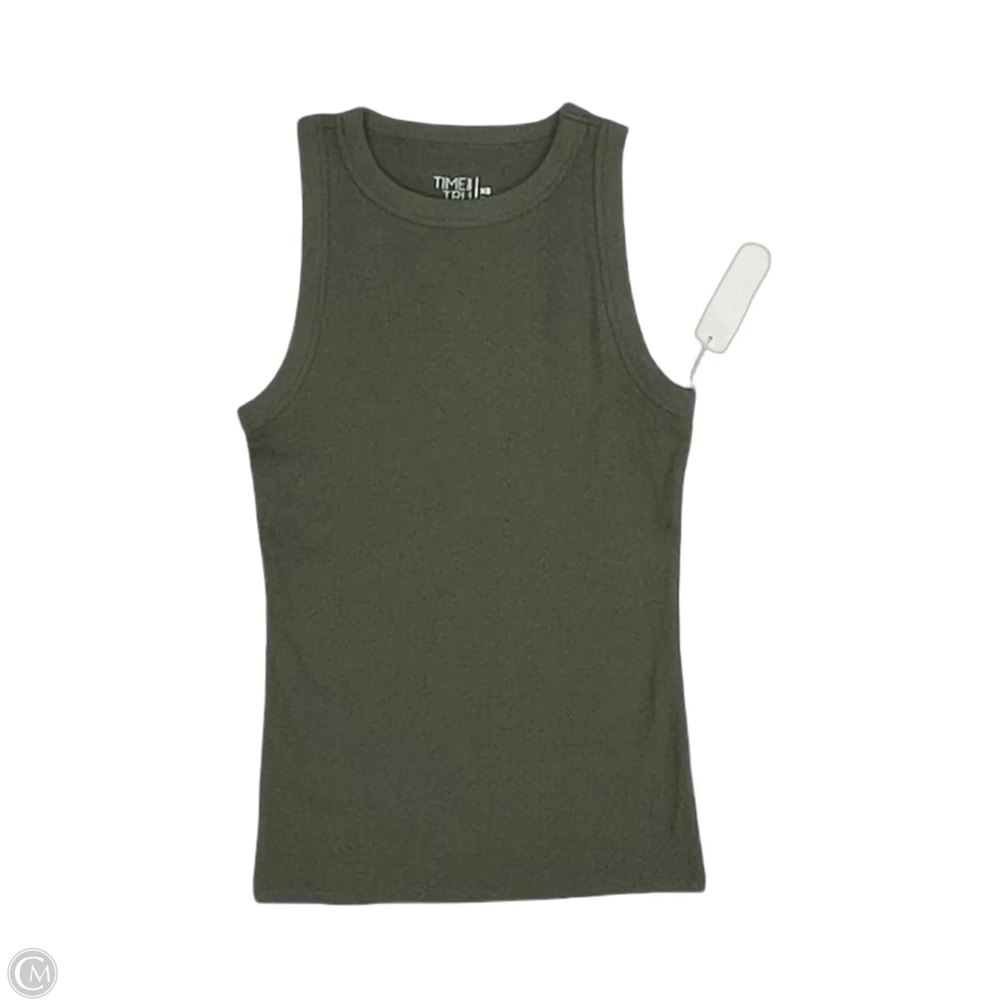 Tank Top By Time And Tru In Green, Size: Xs