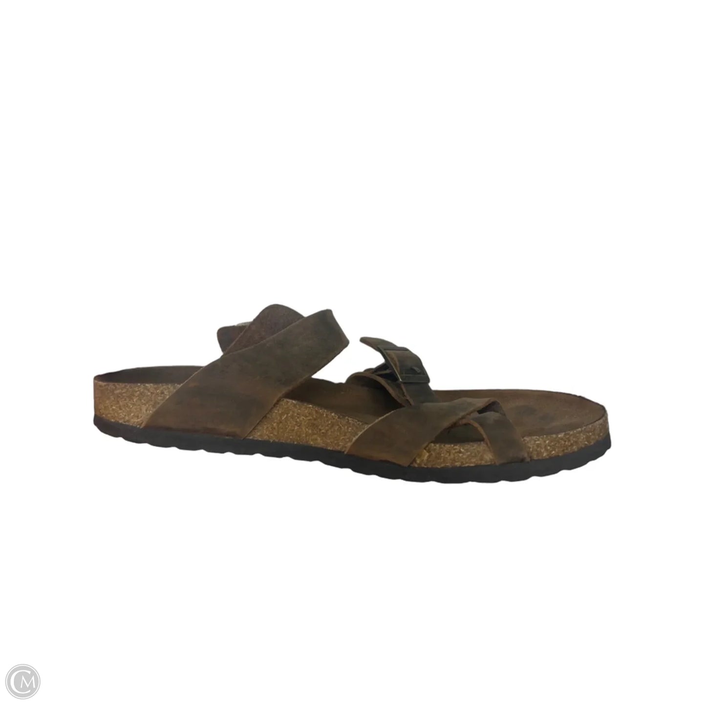 Sandals Flats By Clothes Mentor In Brown, Size: 9