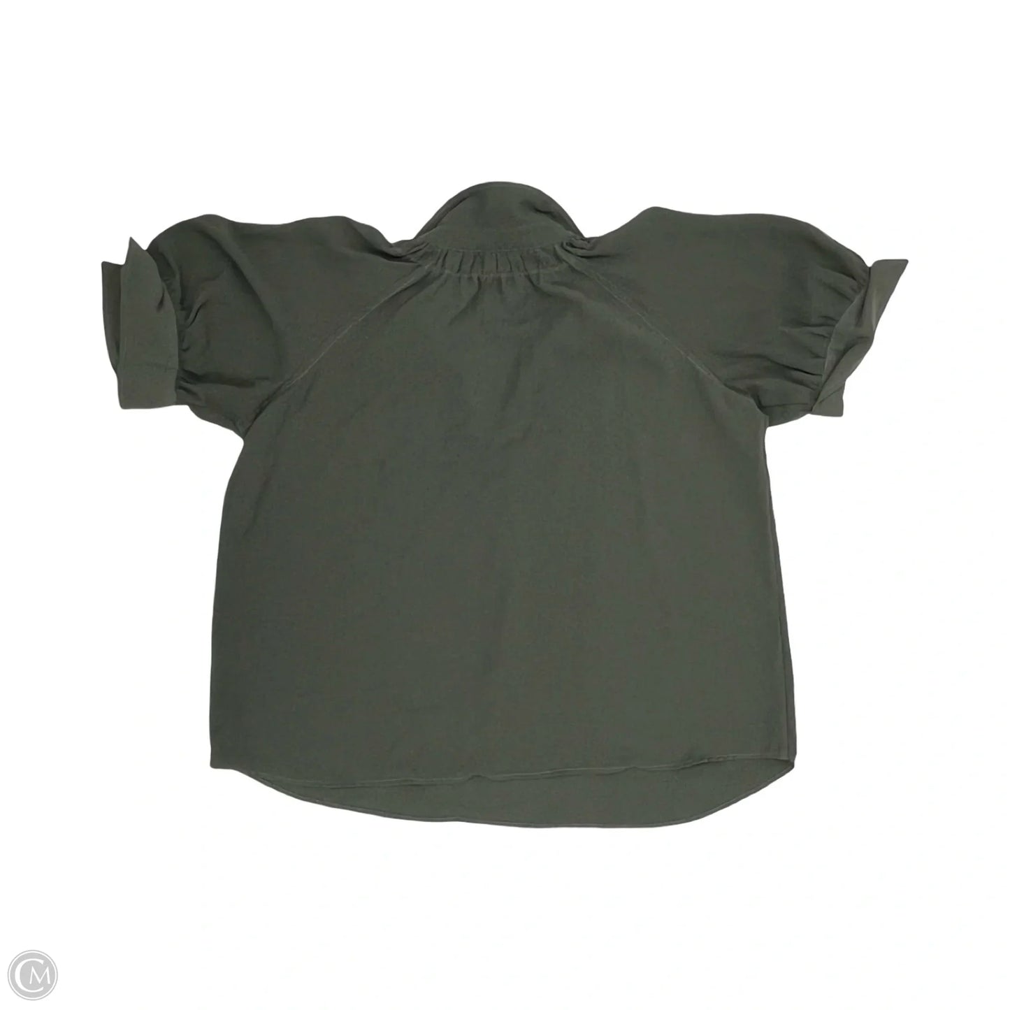 Blouse Short Sleeve By Max Studio In Green, Size: 1x