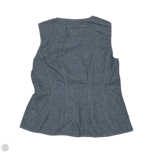 Blouse Sleeveless By Dkny In Navy, Size: M