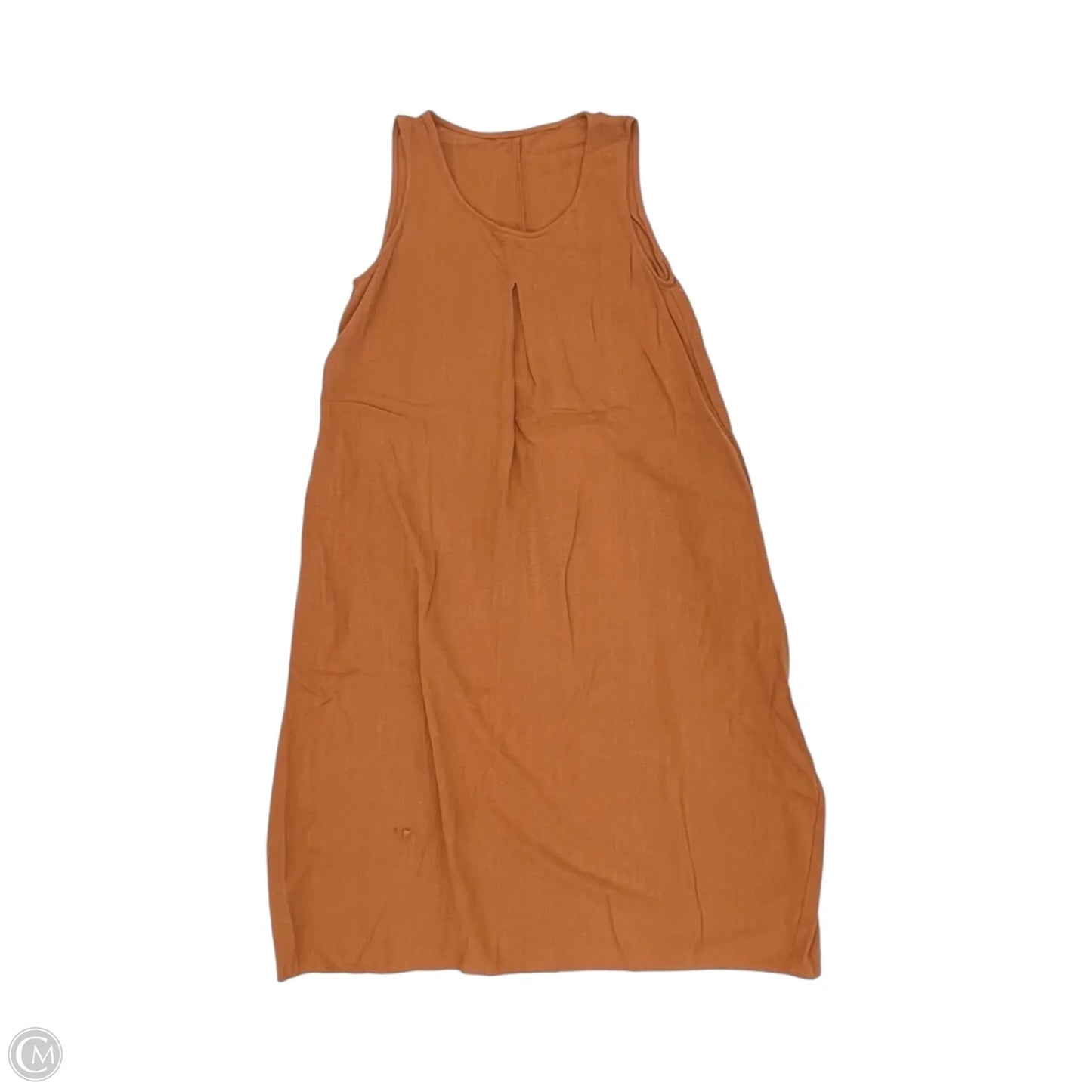 Dress Casual Midi By Cmf In Orange, Size: S